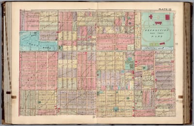 Plate 19, Los Angeles, California.,Baist's Real Estate Atlas of Surveys ...